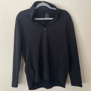 Nike womens medium quarter zip black